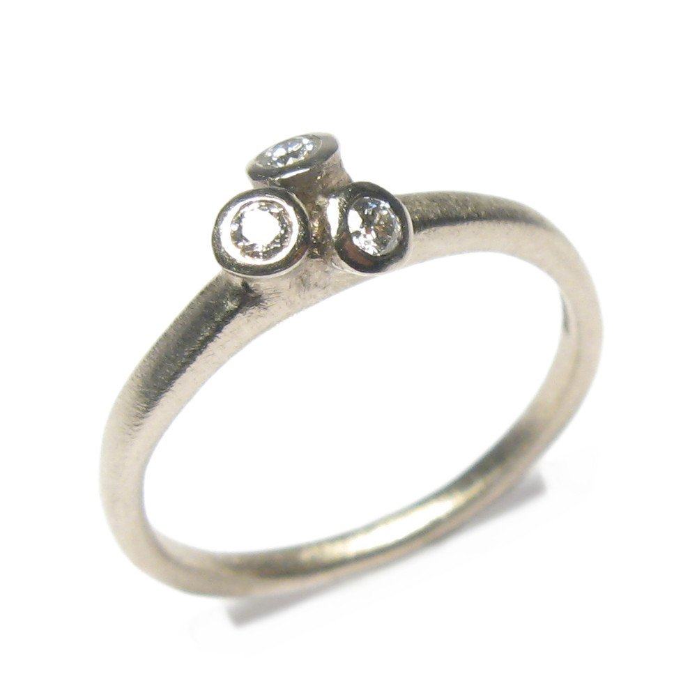 3 Bud Brown Diamond Ring