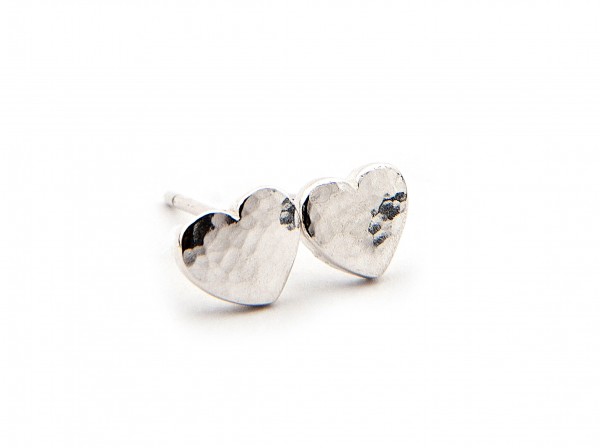 Ripple Heart Studs