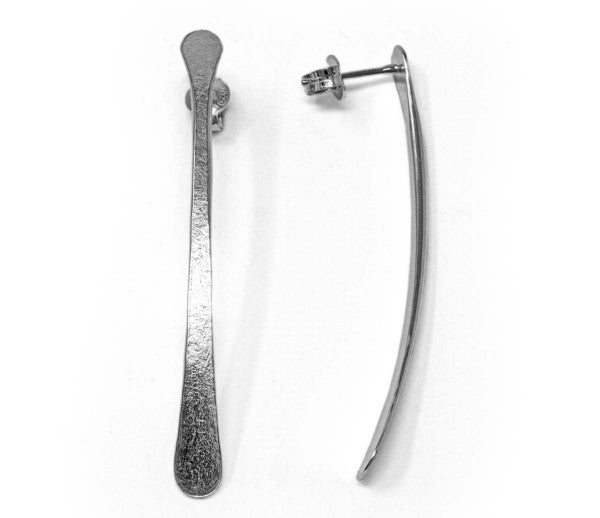 Silver Spangle Drop Earrings