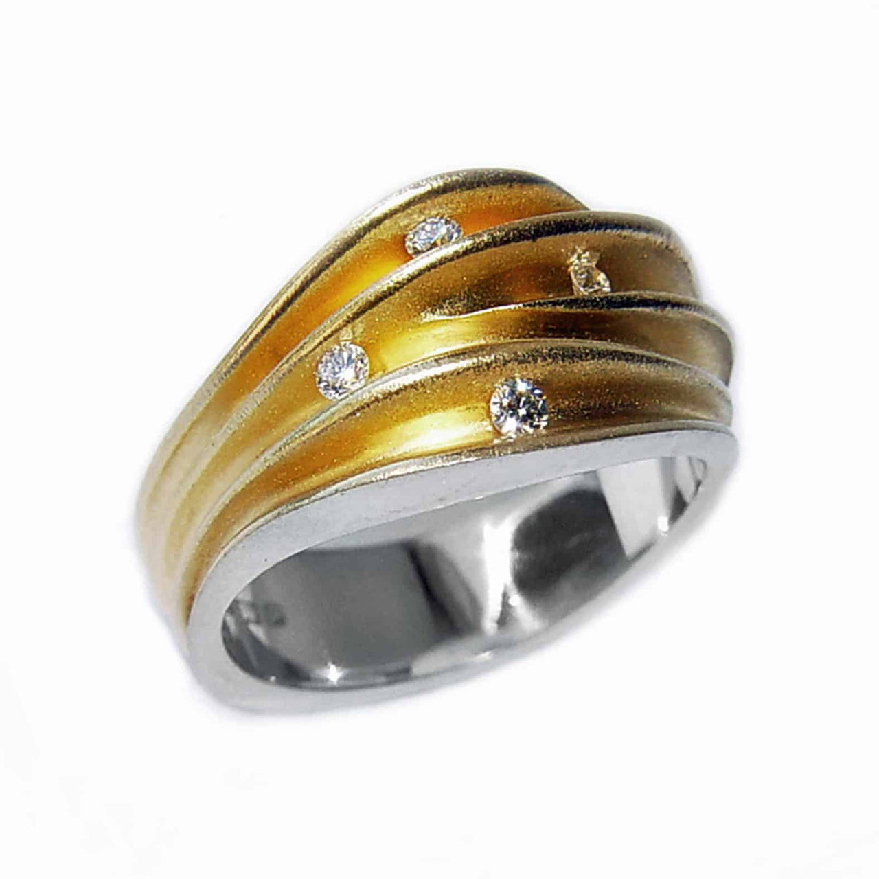Multi-Split Silver Diamond Ring / AVAILABLE IN STORE ONLY