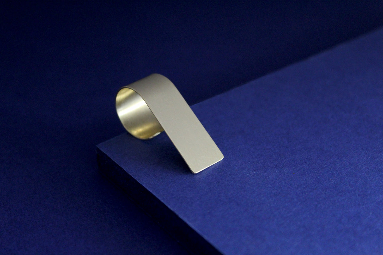 Dash Ring Brushed Silver