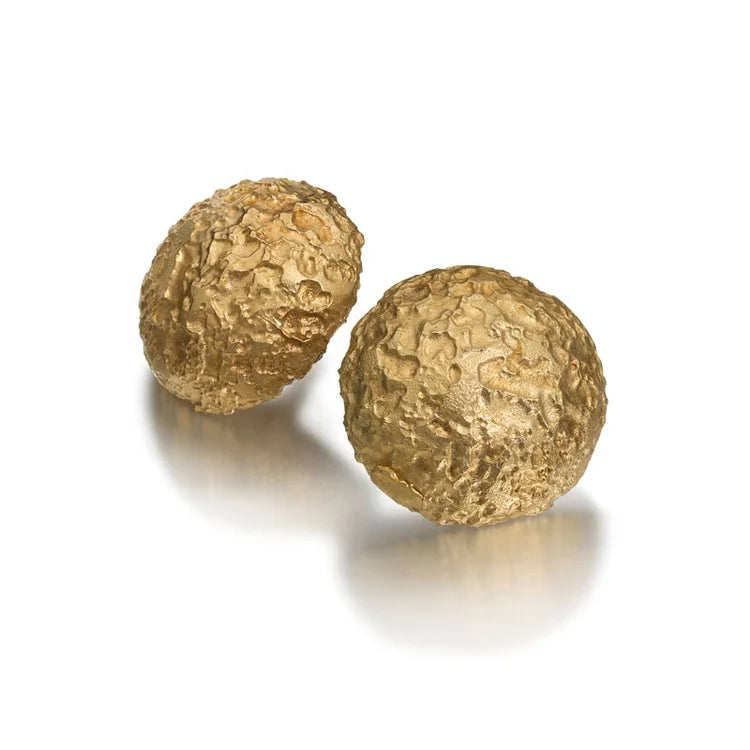 Mordicum Gold Vermeil Textured Stud Earrings