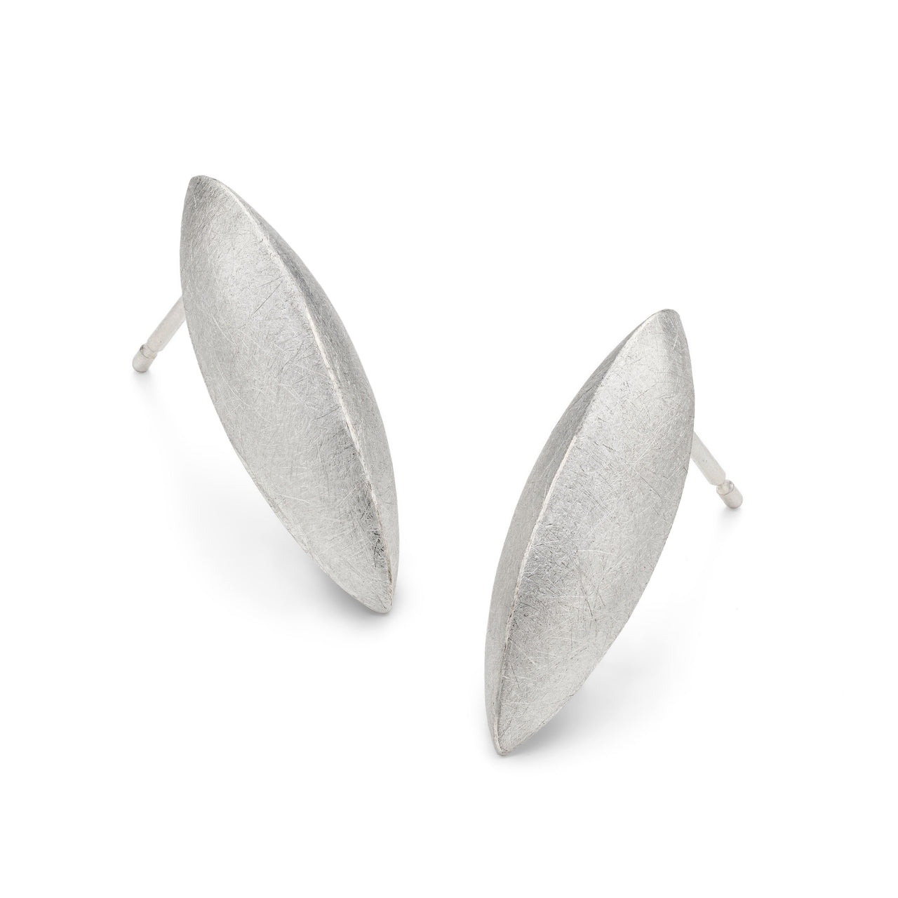 Small Skath Stud Earrings Silver