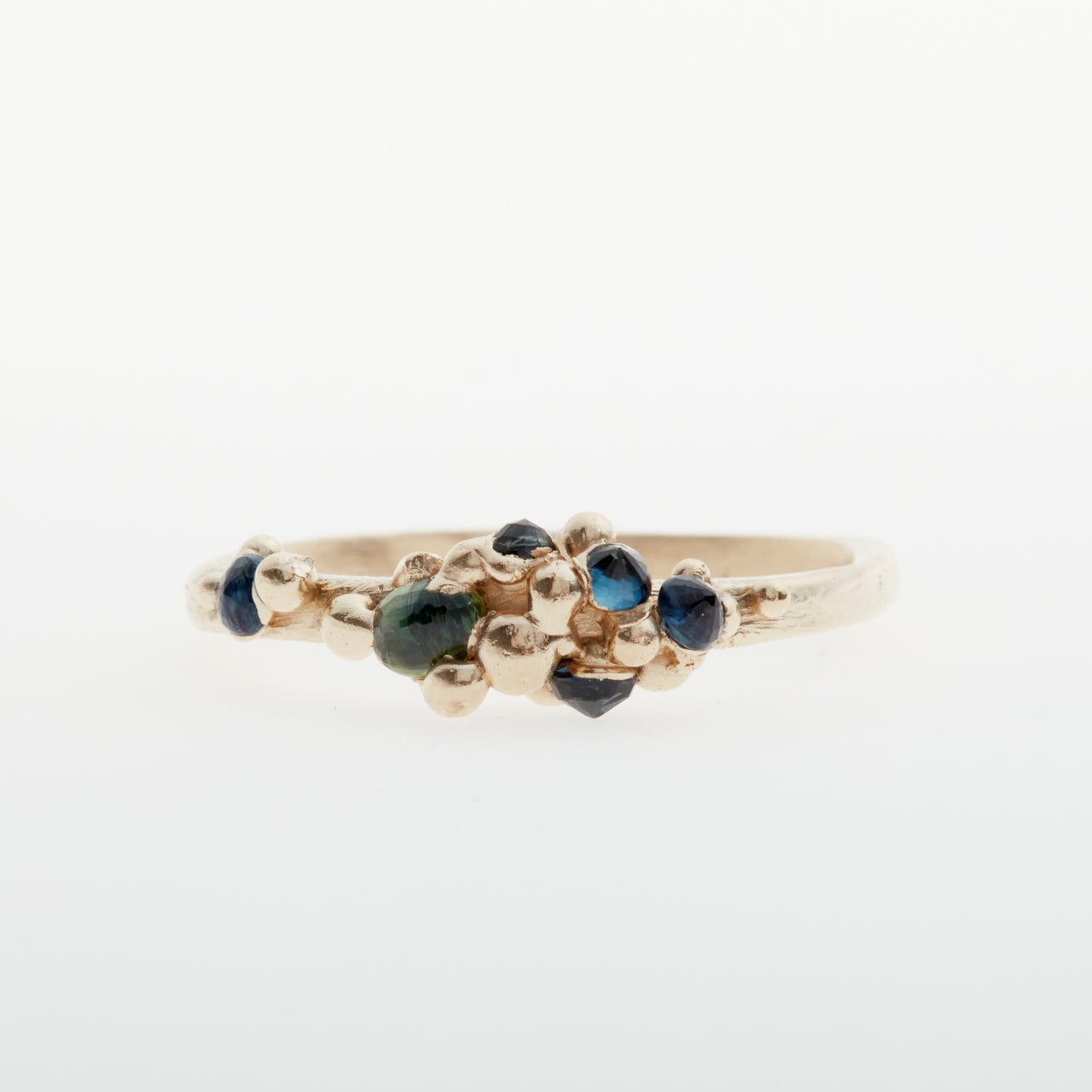 Molecule Ring in Gold and Sapphire