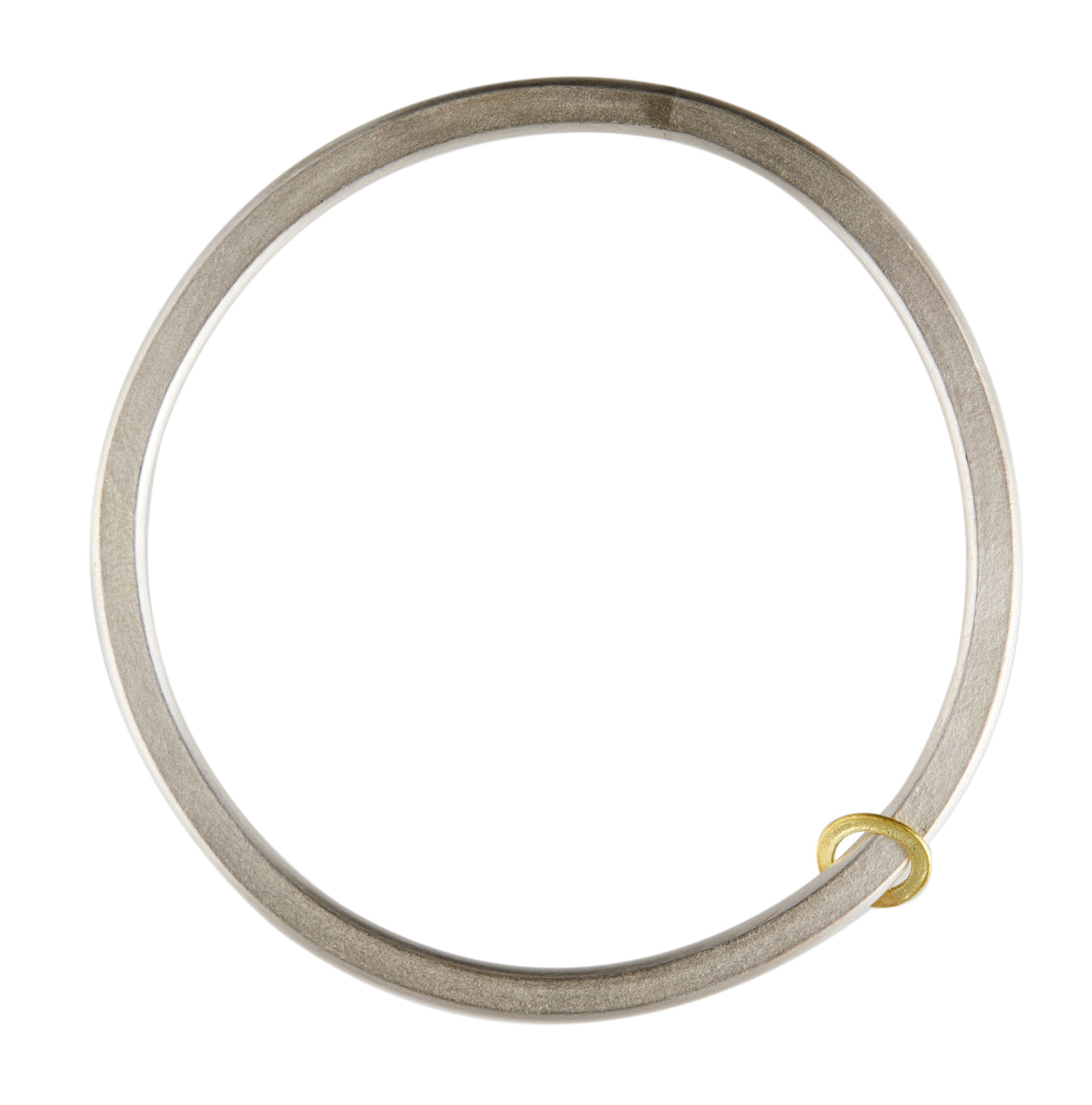 Textured  Heavy Bangle with 18ct Ring