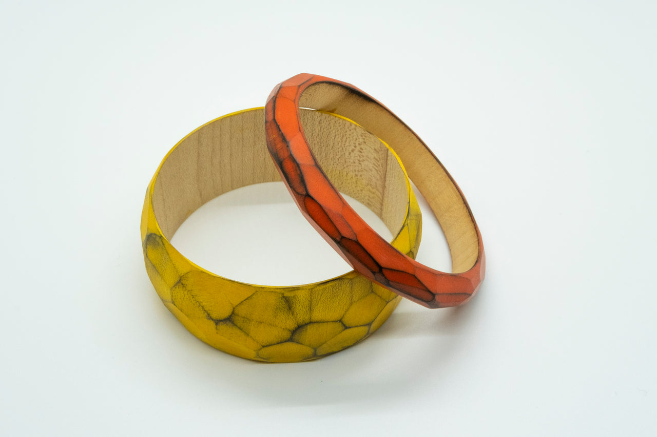 Yellow Wood Bangle (only for sale)