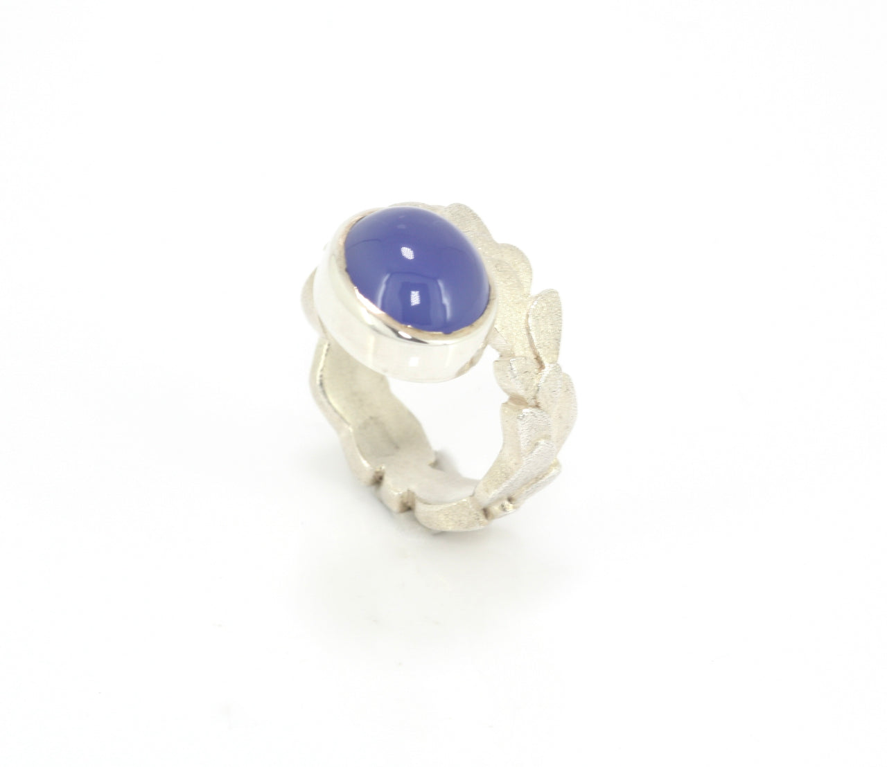 Blue Agate Statement Ring