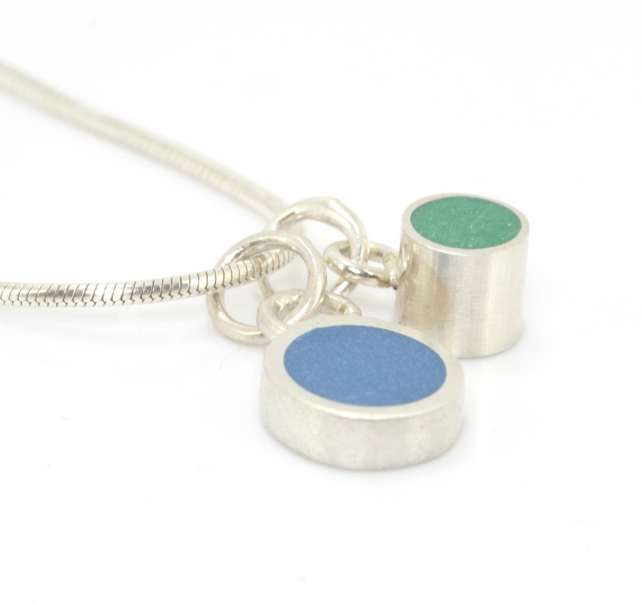 Duo Dot Pendant Blue/Green