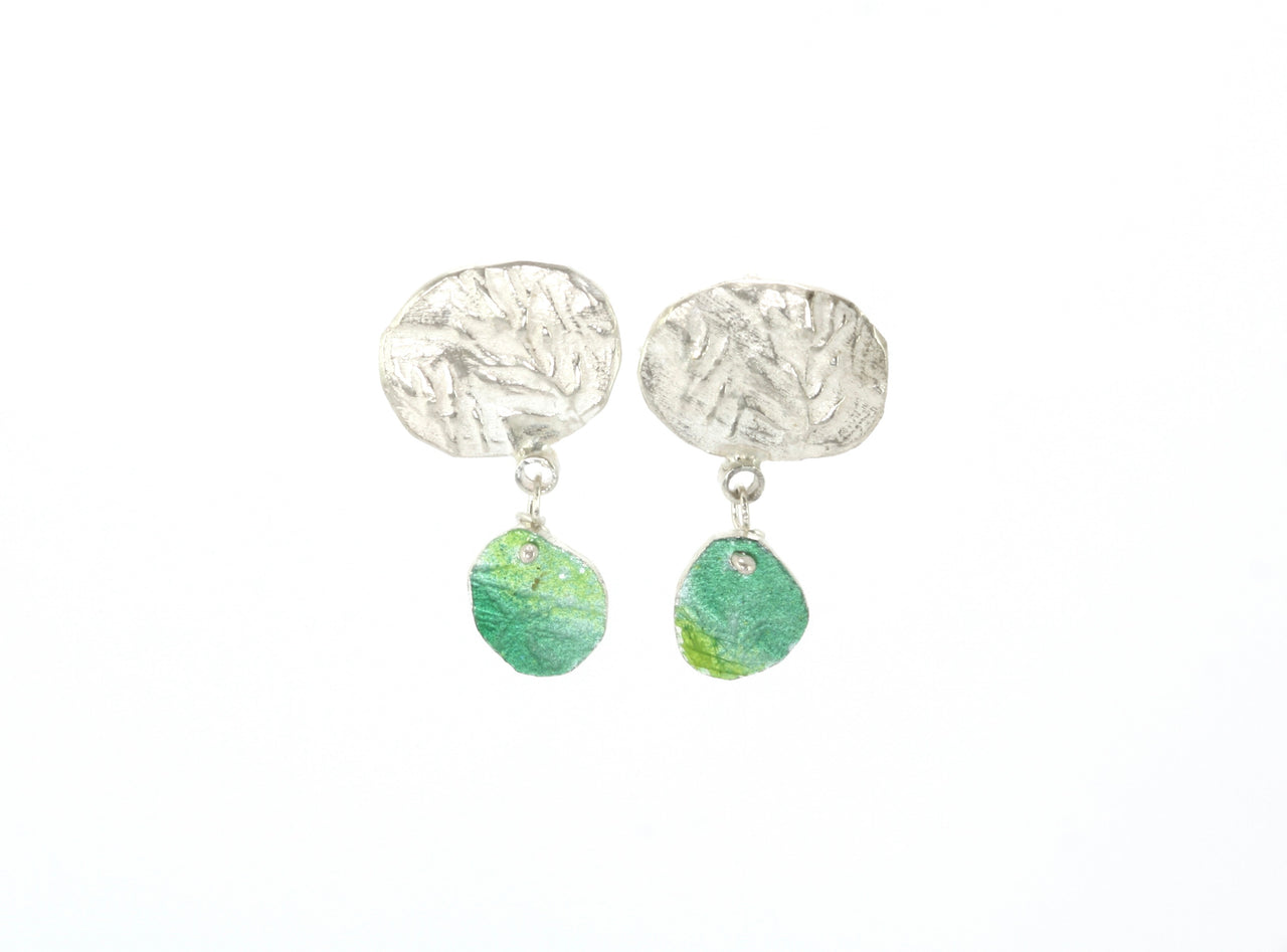 Leaf Dropper Earrings