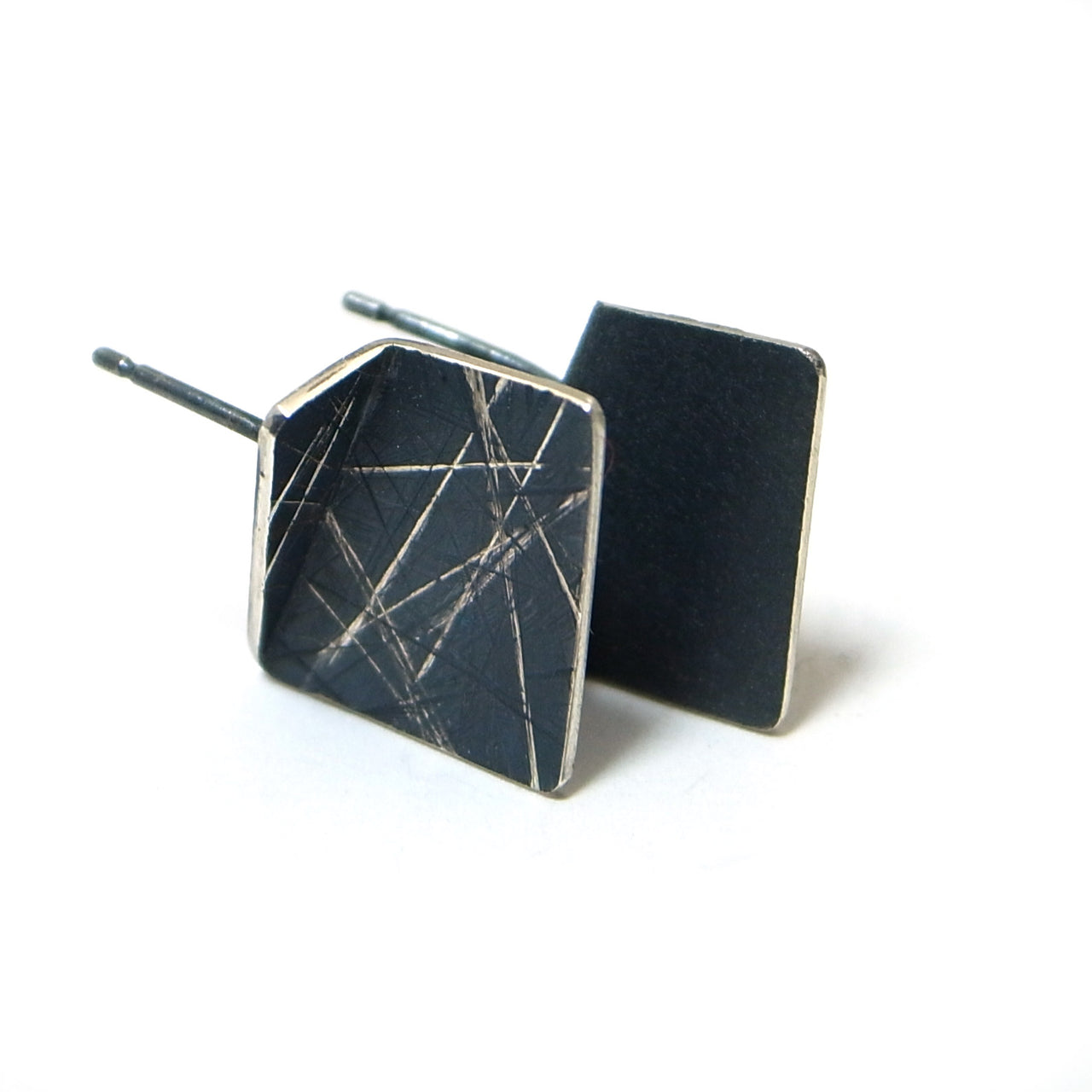 Small Square Folded Earrings