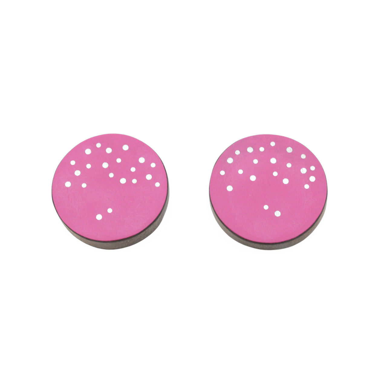 Inlaid Dot Earrings
