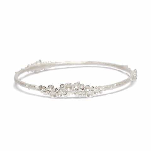 Sterling Silver, Textured Bangle