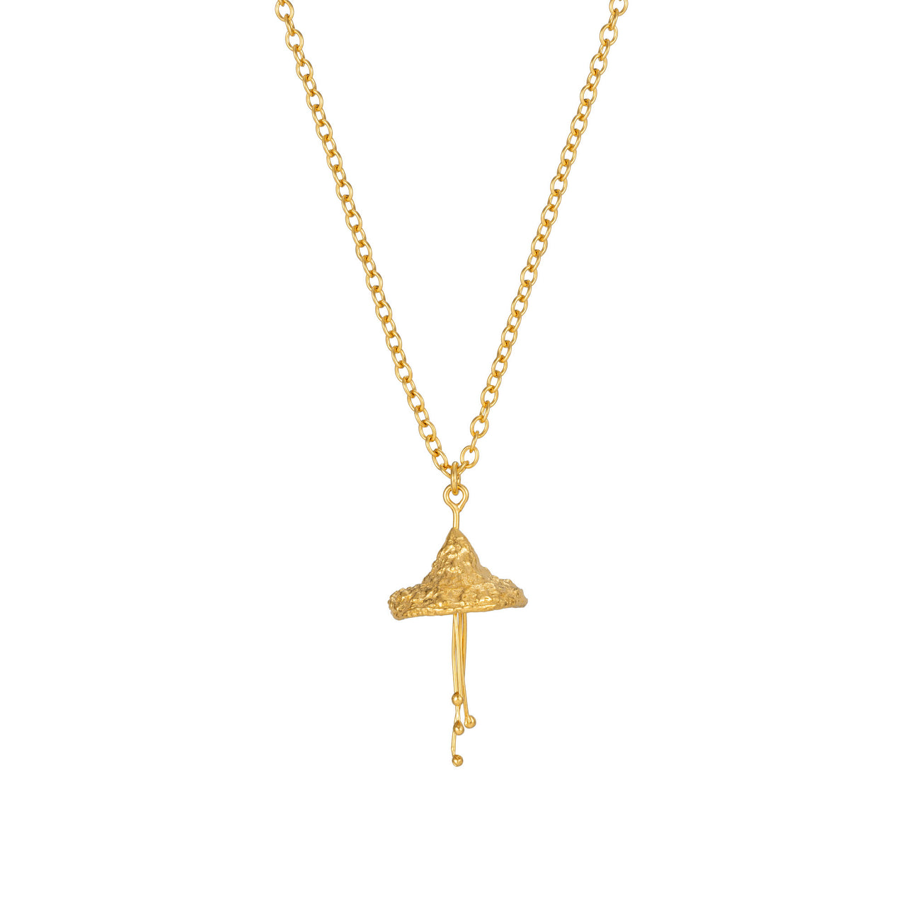 Gold Vermeil Eucalyptus Necklace