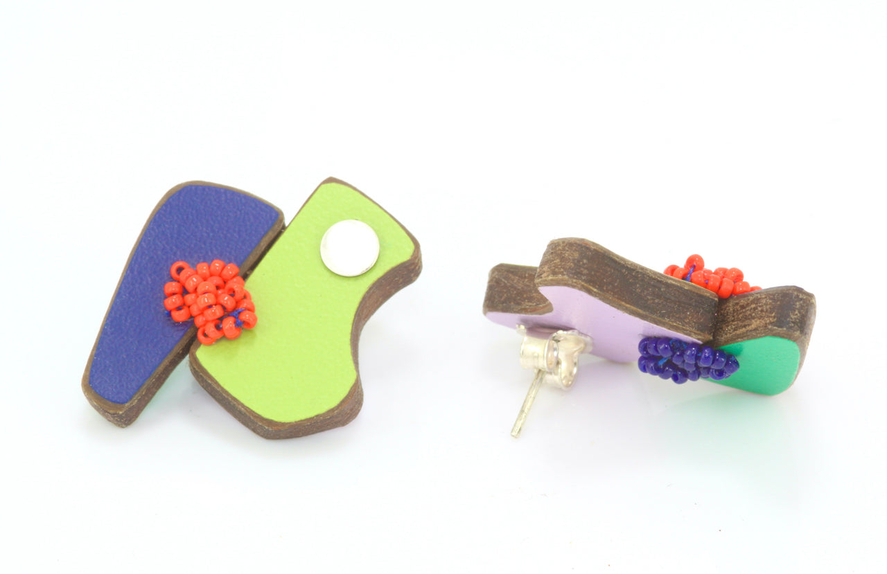 Mixed Media Reversible Earrings