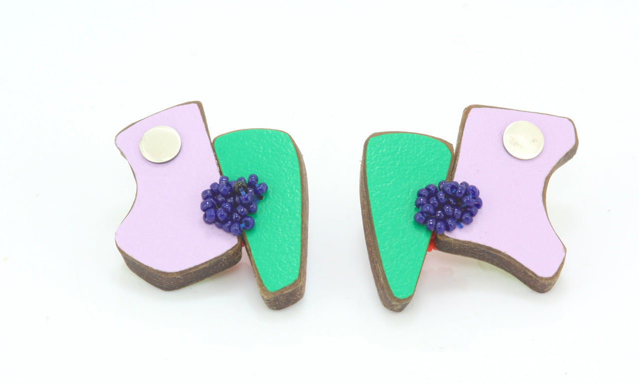 Mixed Media Reversible Earrings