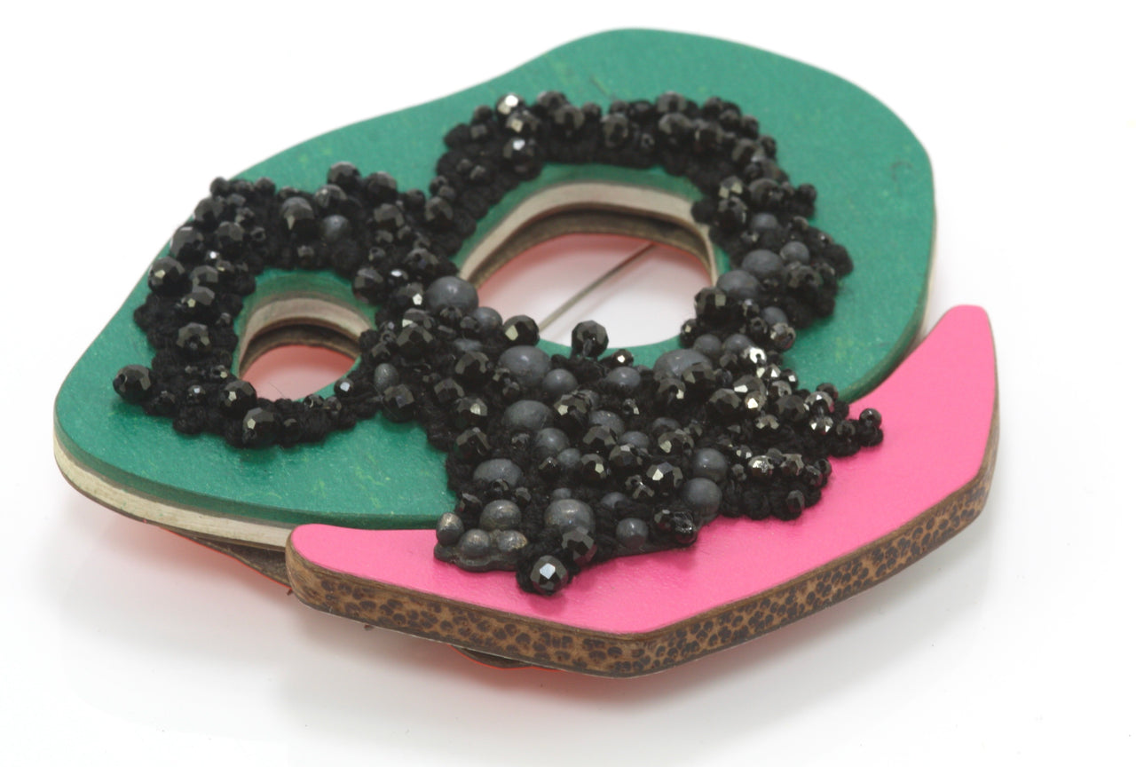 Mixed Media Brooch
