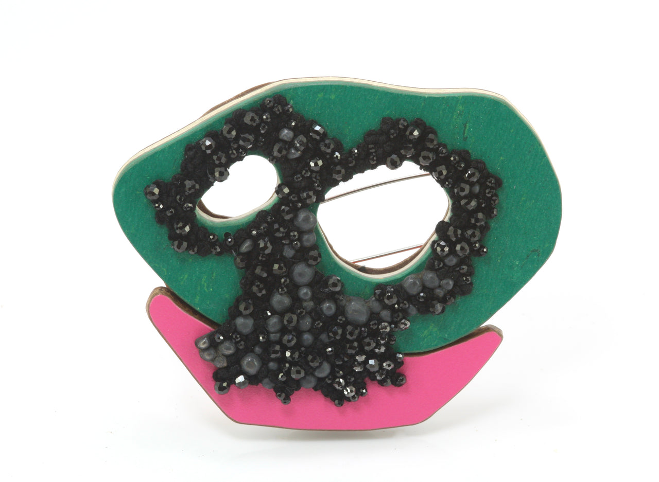 Mixed Media Brooch