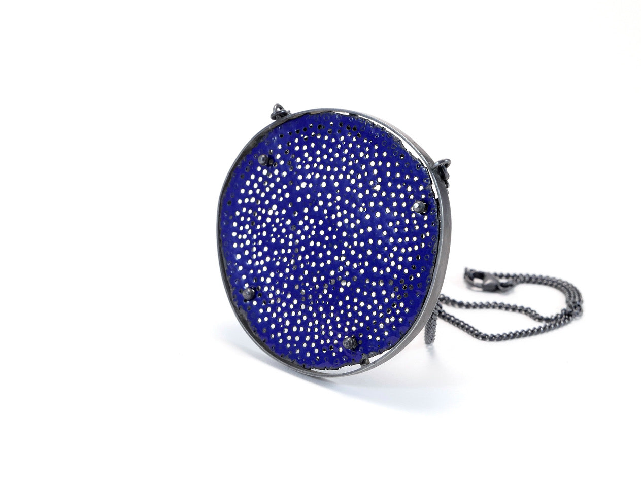 Blue Biscuit Necklace