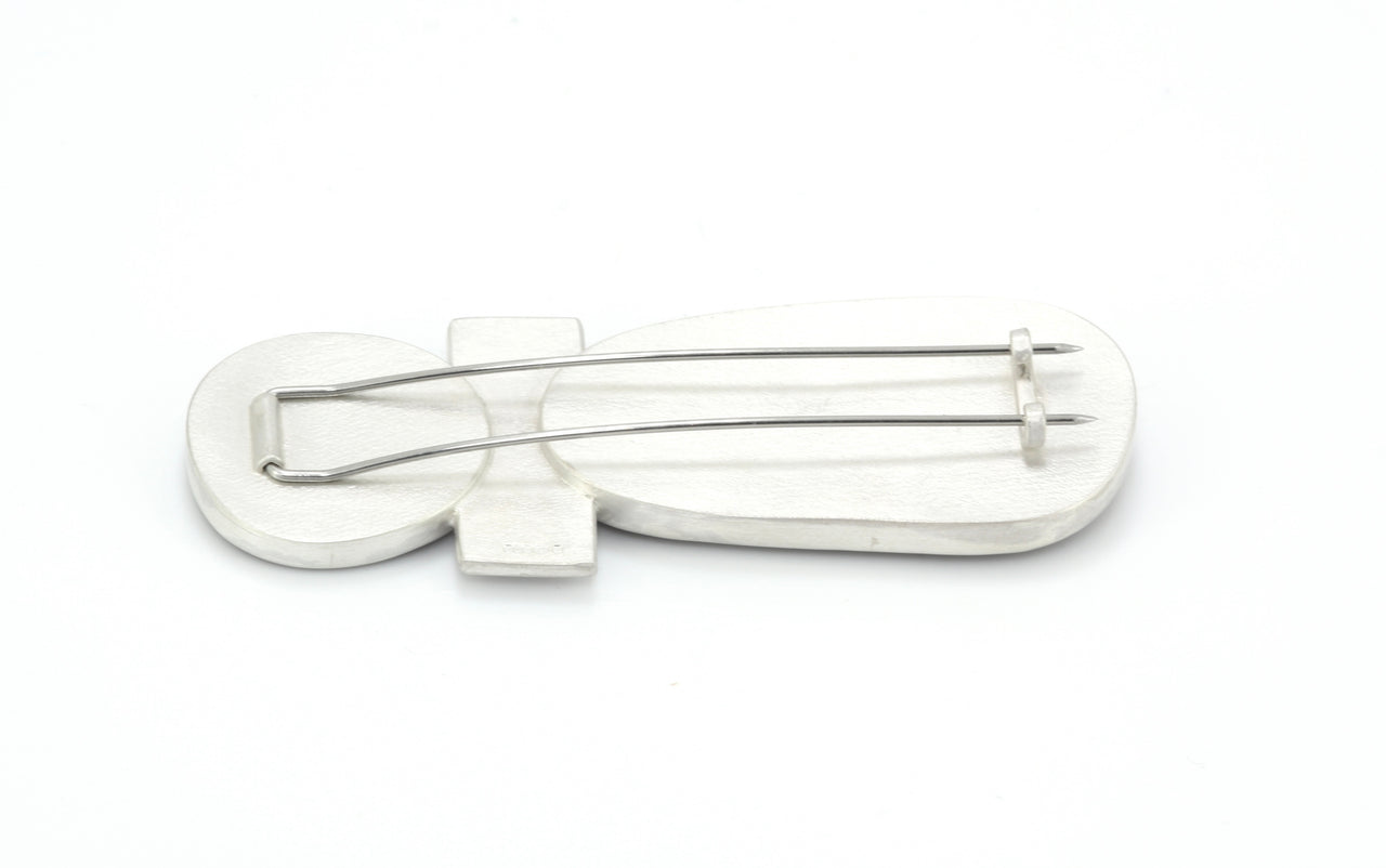 Oblong Pebble Brooch