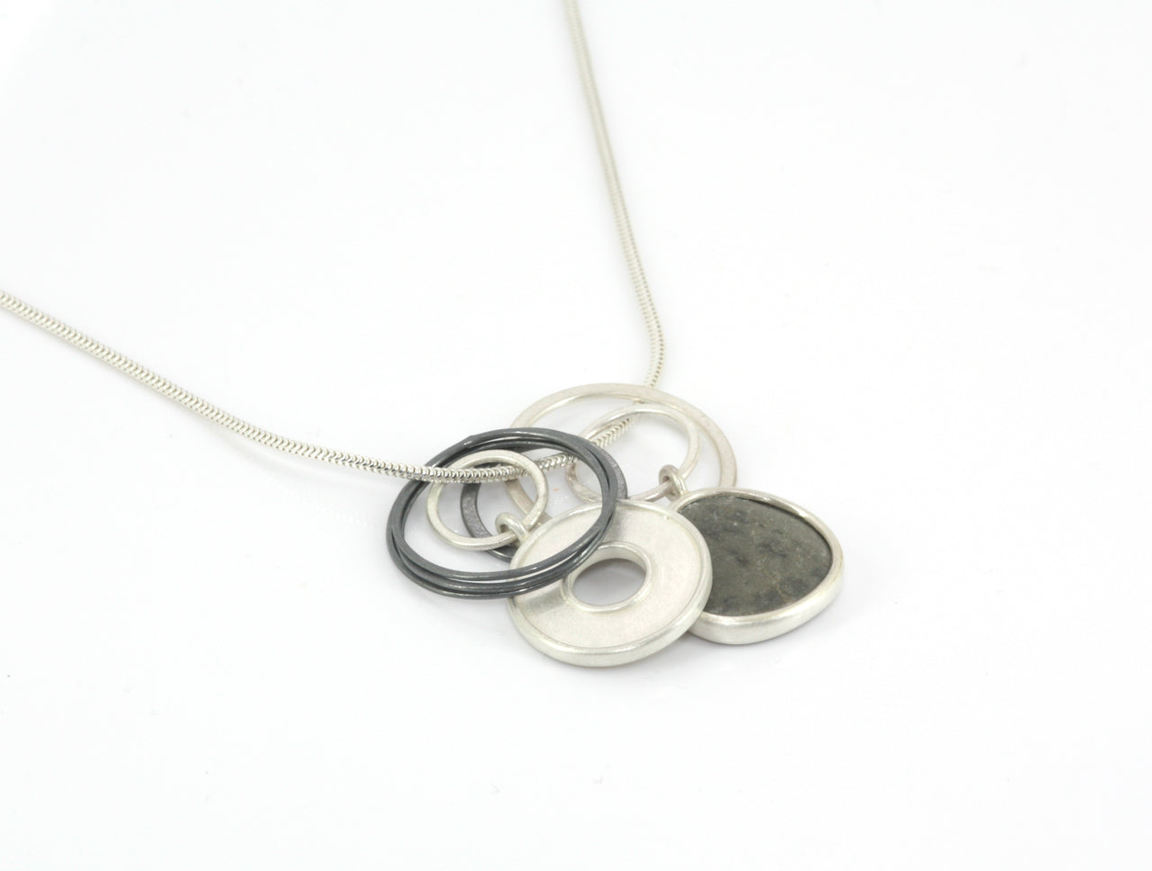 Pebble Pendant With Washer