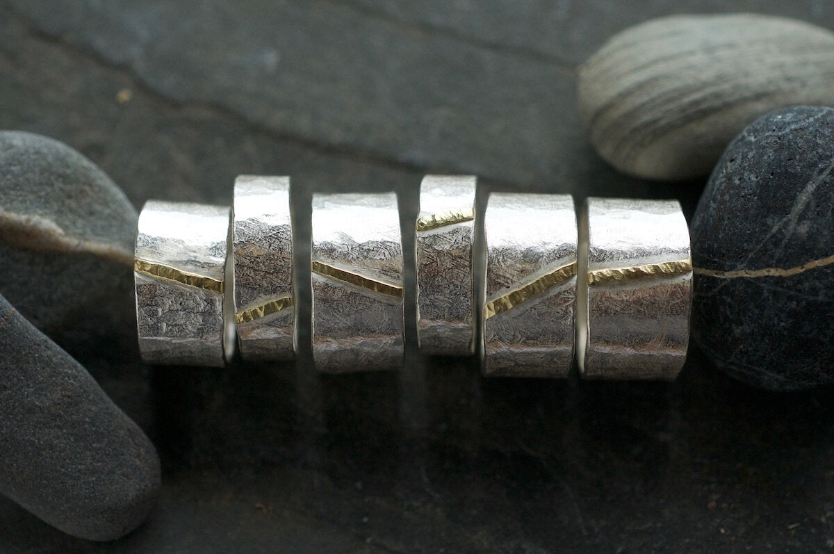 Monolith Ring with Gold Seam