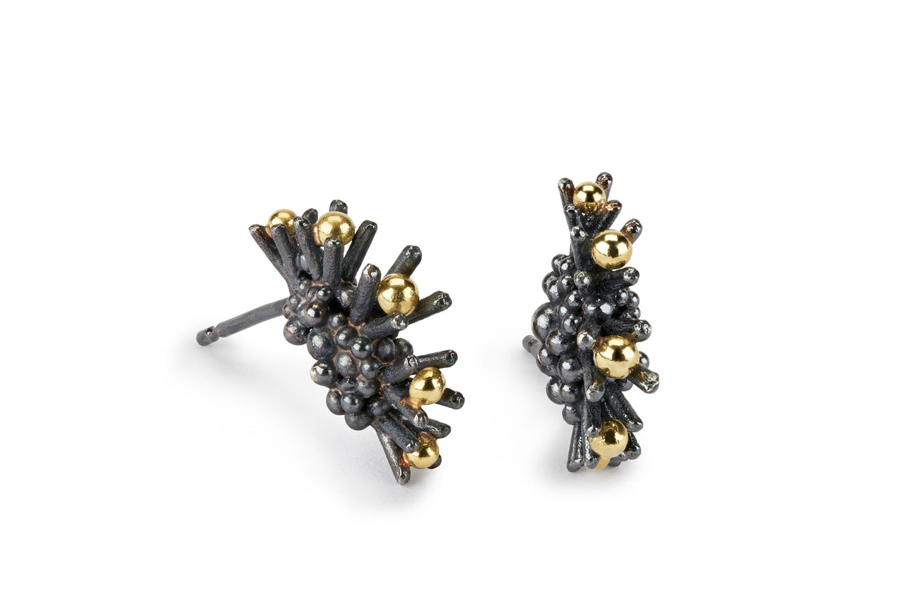 Linear Sea Urchin Earrings
