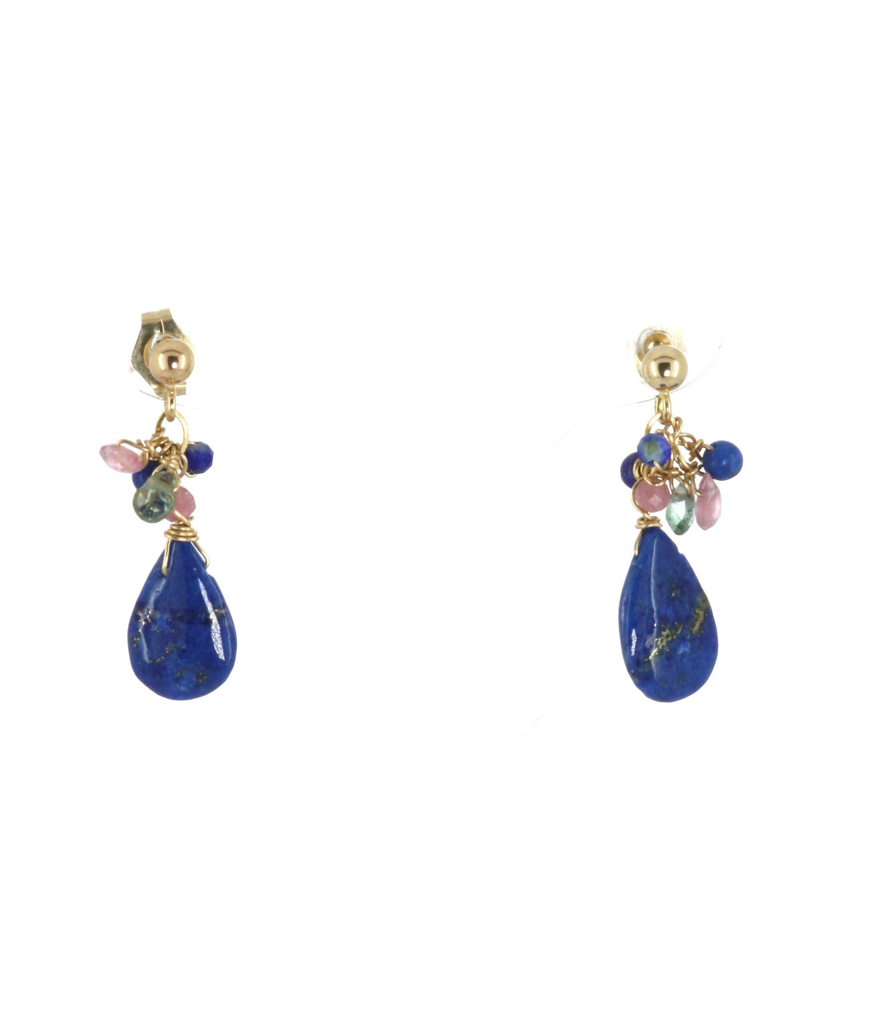 9ct Gold / Lapiz Lazuli Earrings