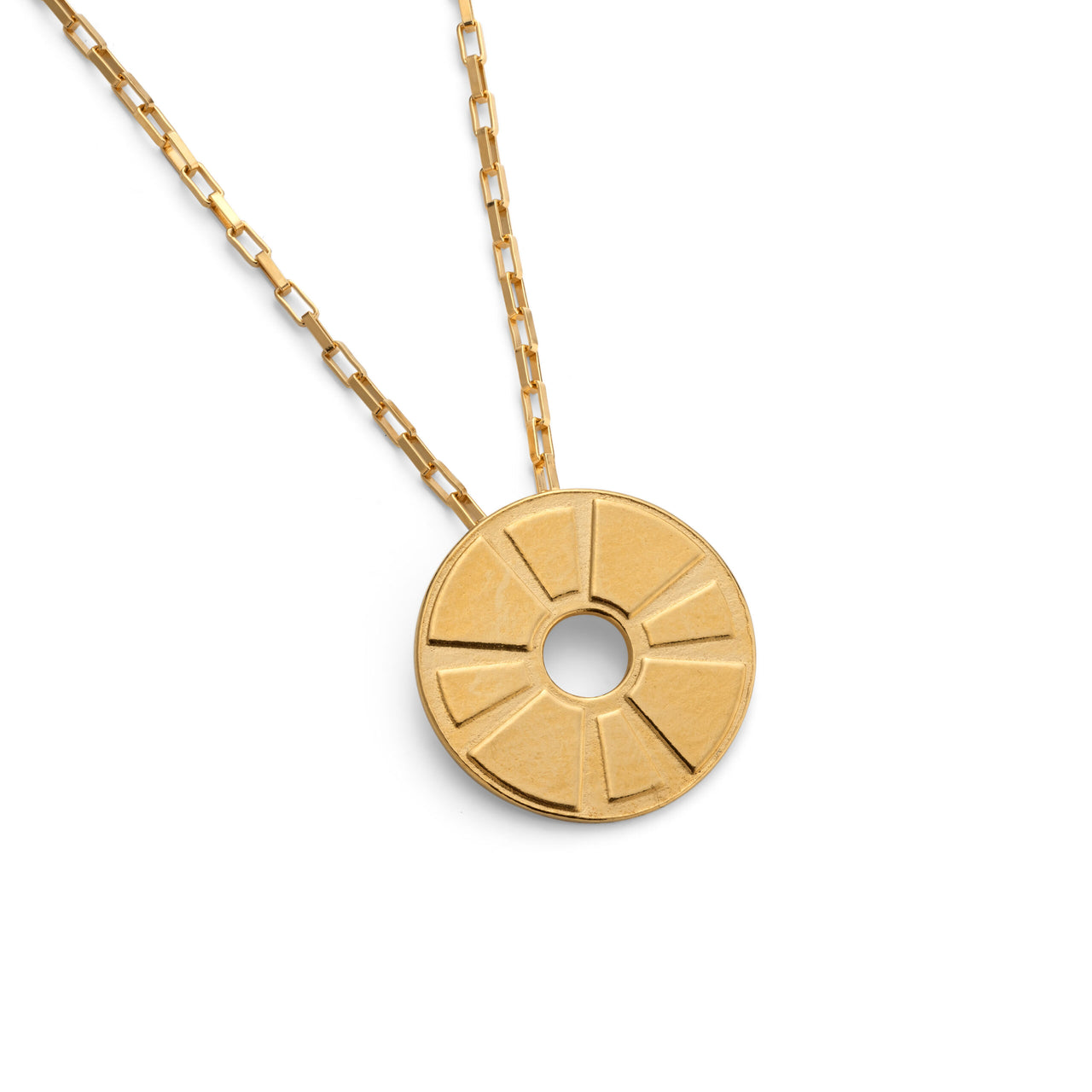 Keepers Round Pendant Gold Vermeil