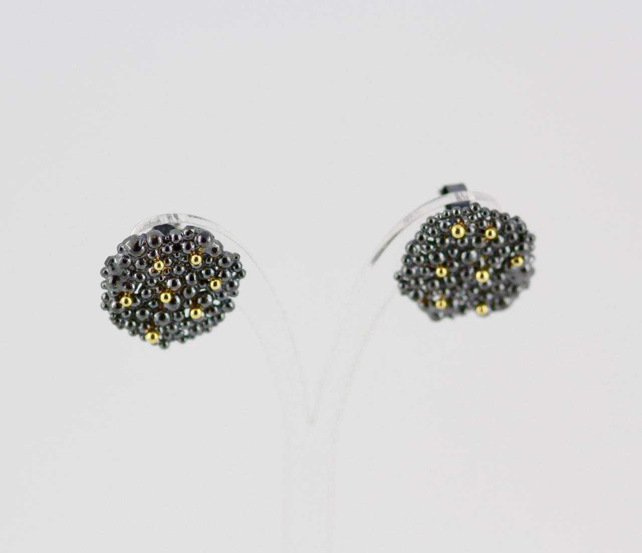 Large Berry Earrings with 18ct Gold