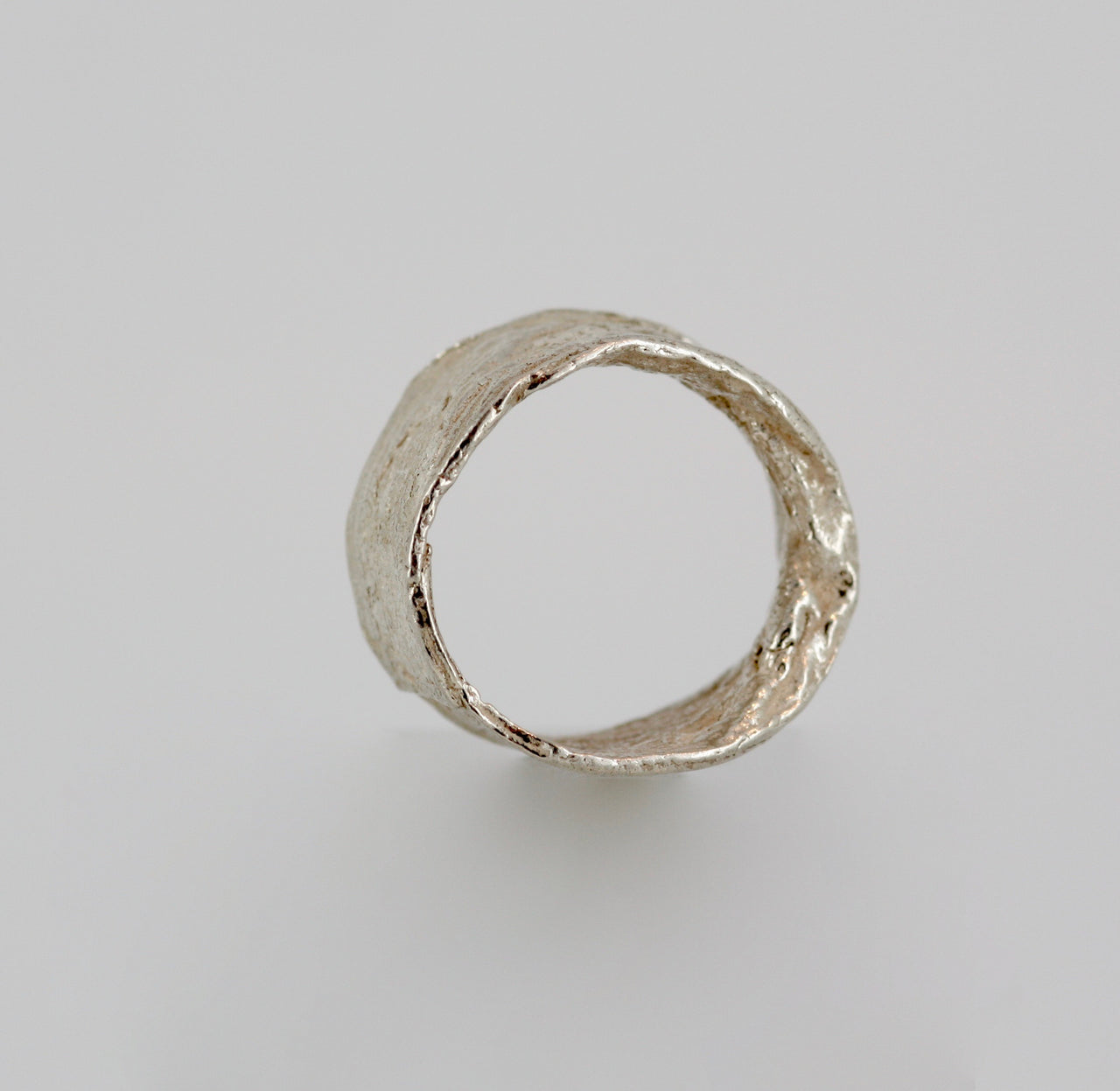 Cast Silver Freeform Ring No.5 Unisex