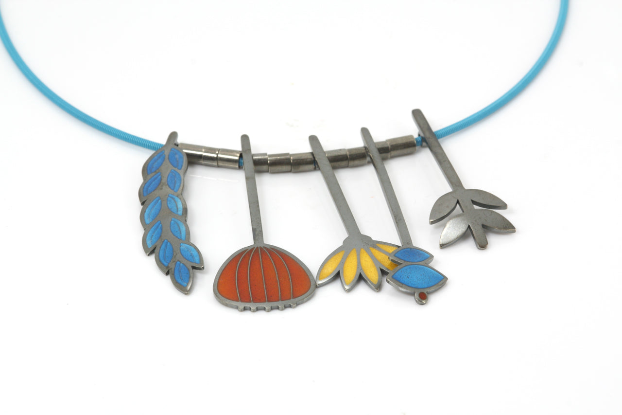 Botanical Enamel Necklace