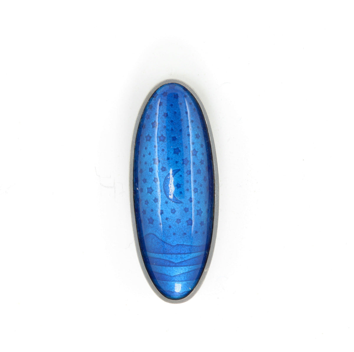 Oval Night Brooch