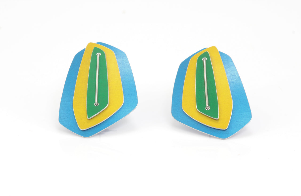 Dash Studs Blue / Yellow / Green
