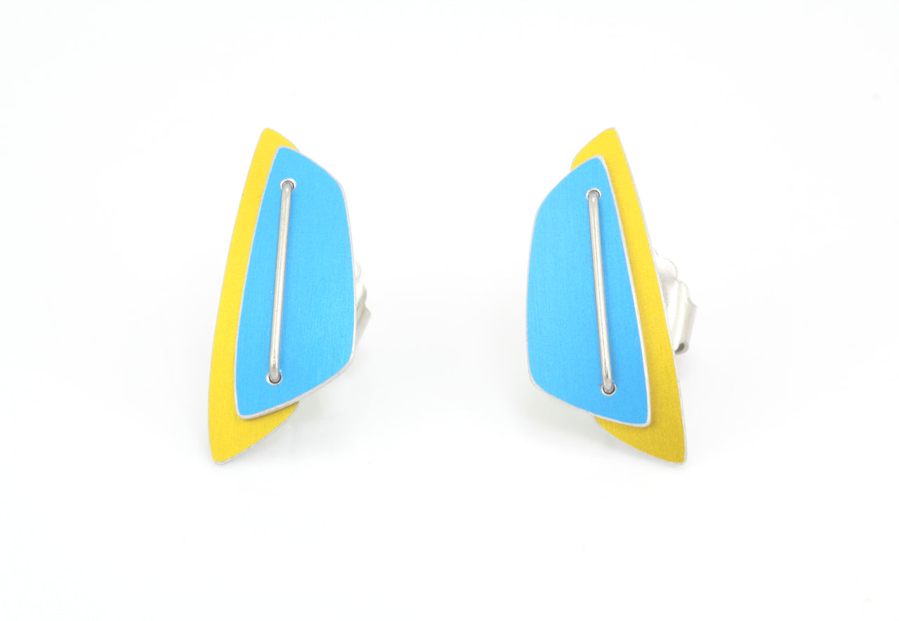 Dash Studs Yellow / Blue