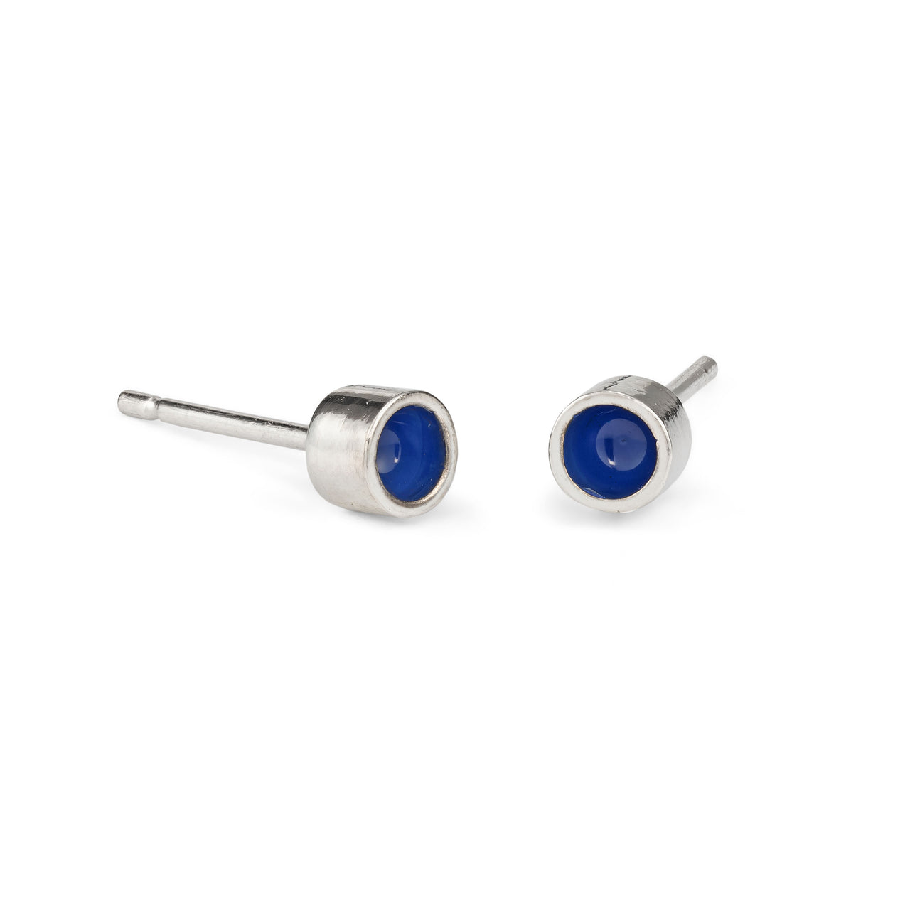Blue Dot Earrings