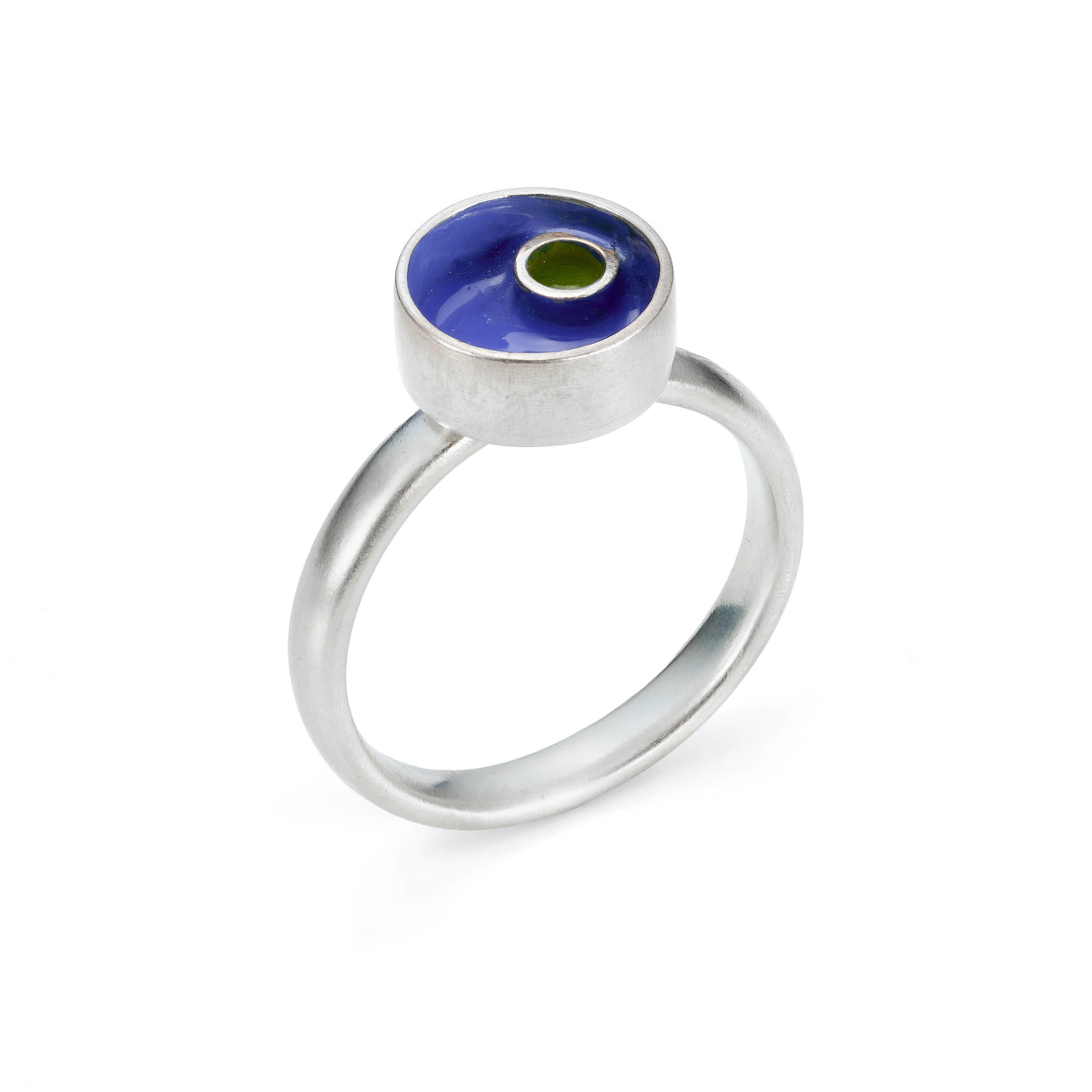 Blue Round Ring