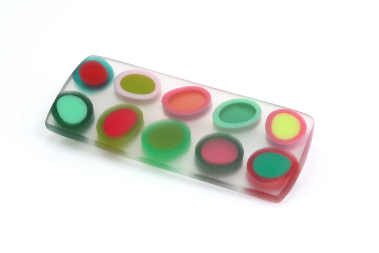 Brooch Pinks and Greens