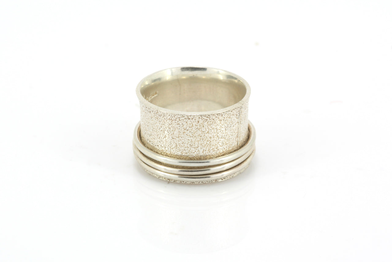 Large Silver Worry Ring