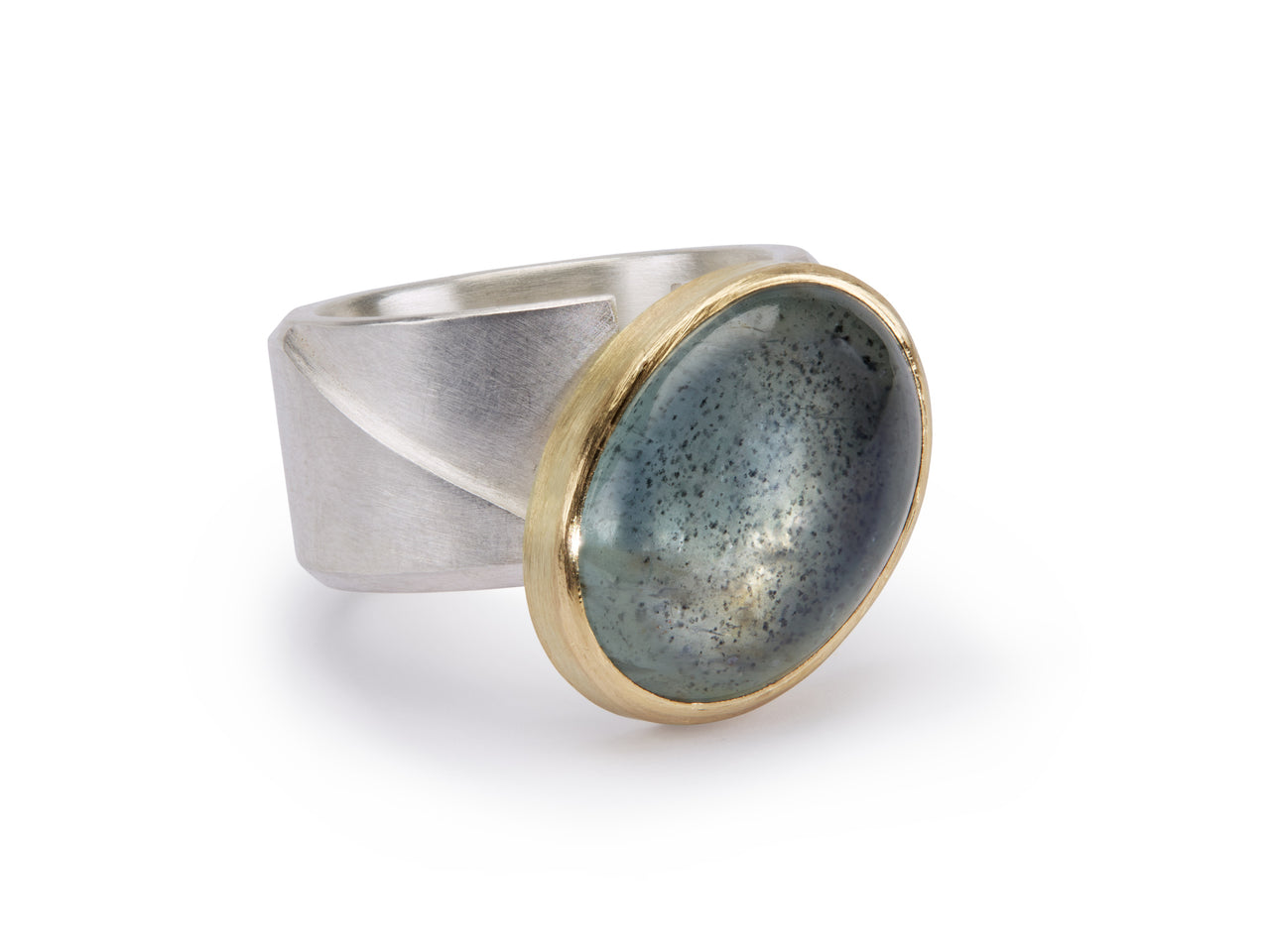 Angles Ring - Speckled Beryl