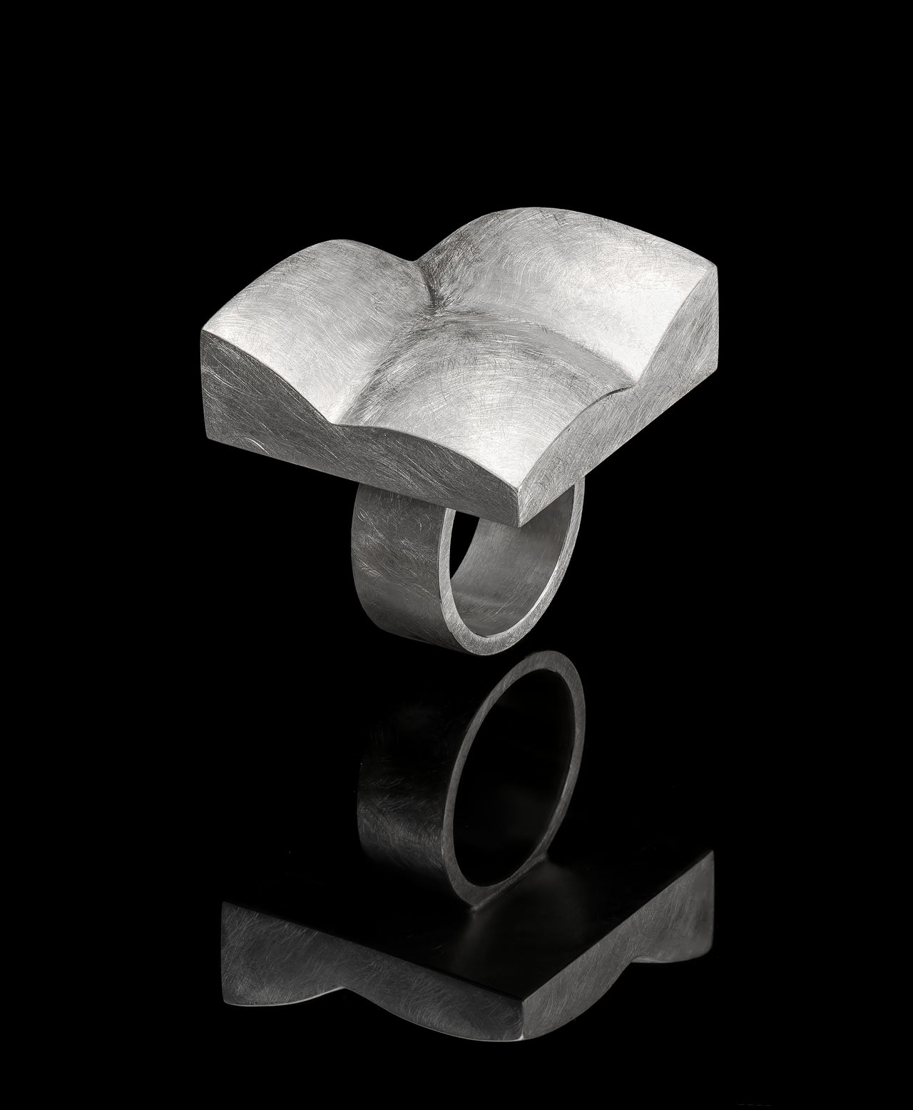 Large Square 'Fold' Ring