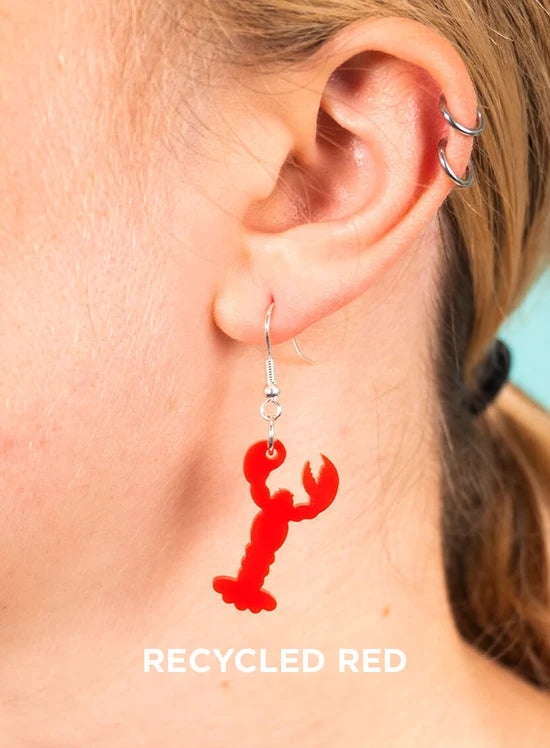 Red lobster earrings