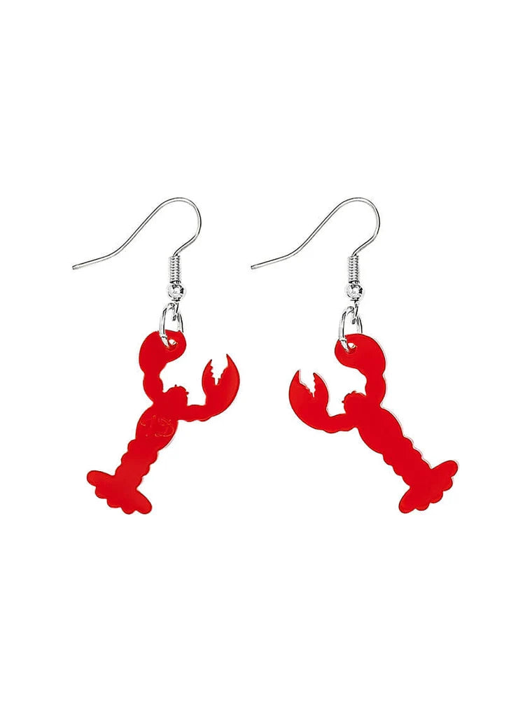 Red lobster earrings