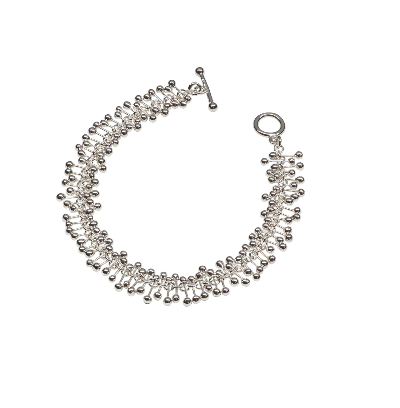Silver Light Molecule Bracelet