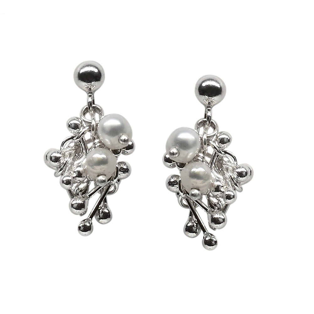 Silver & Pearl Earrings