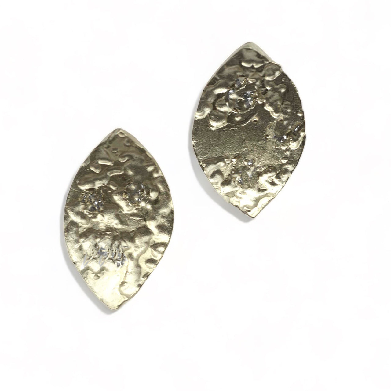 Mordicum Etched Leaf Earrings