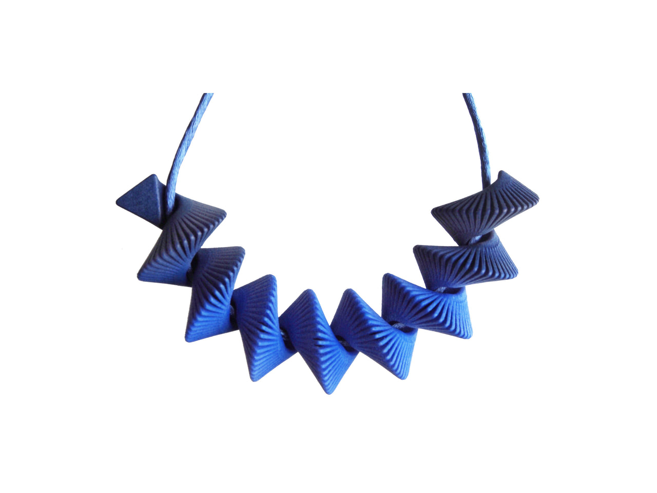 Helix Pendant Necklace Blue