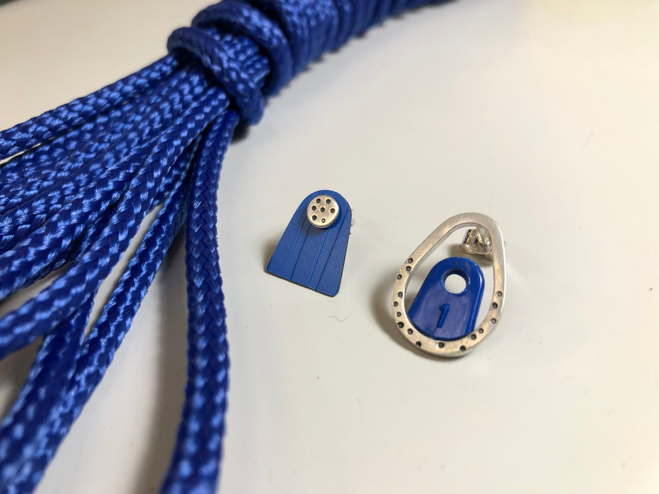 Sea Blue Asymetric Earrings