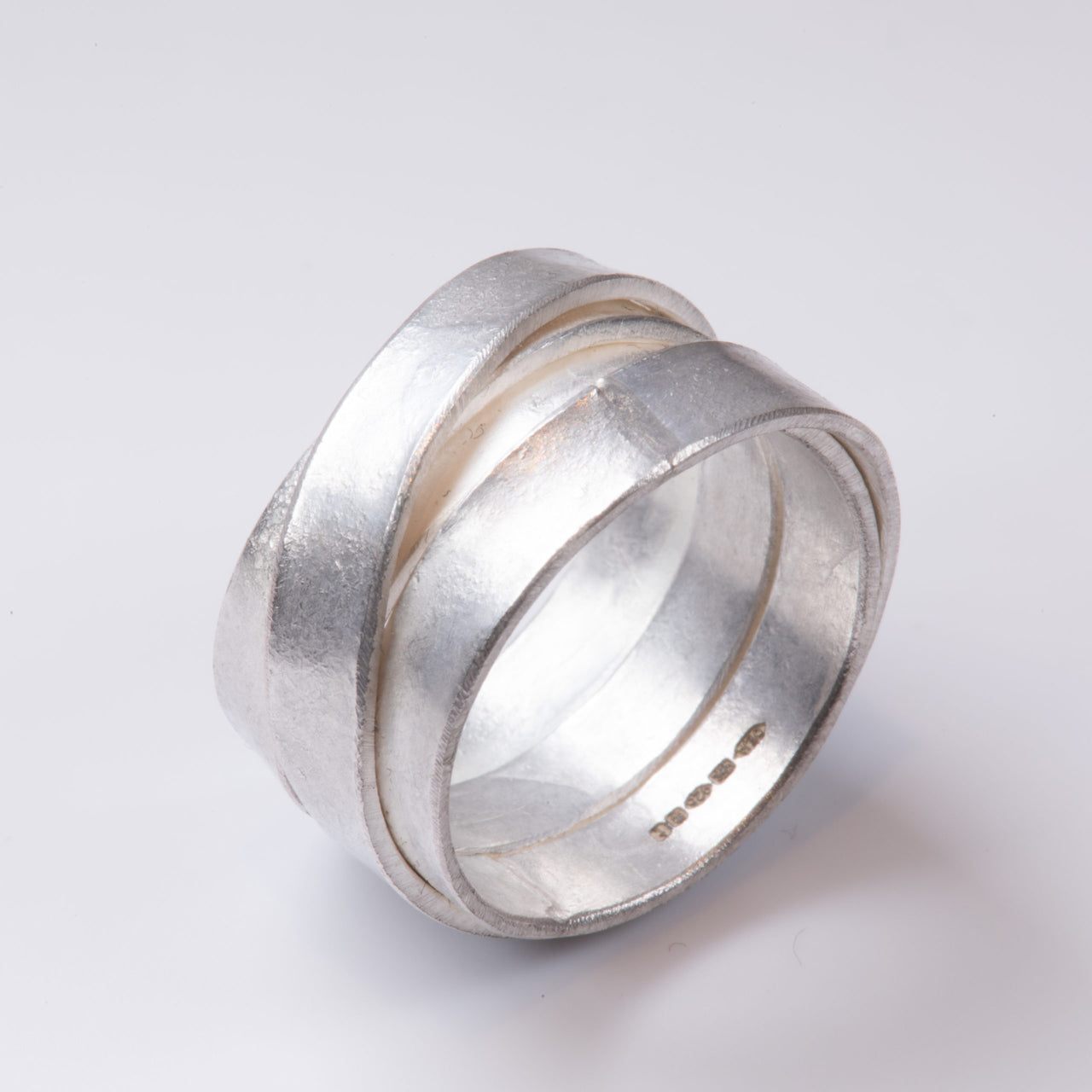 Silver Tagliatelle Ring