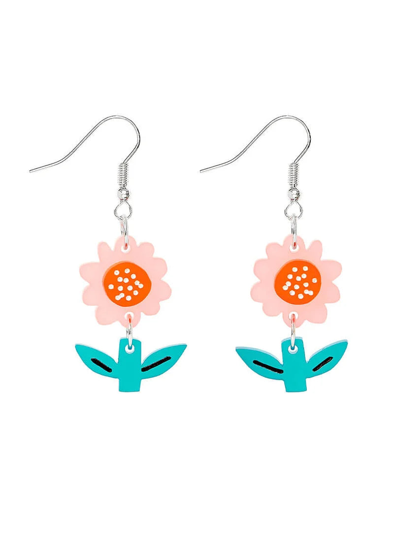 Springtime flower earrings
