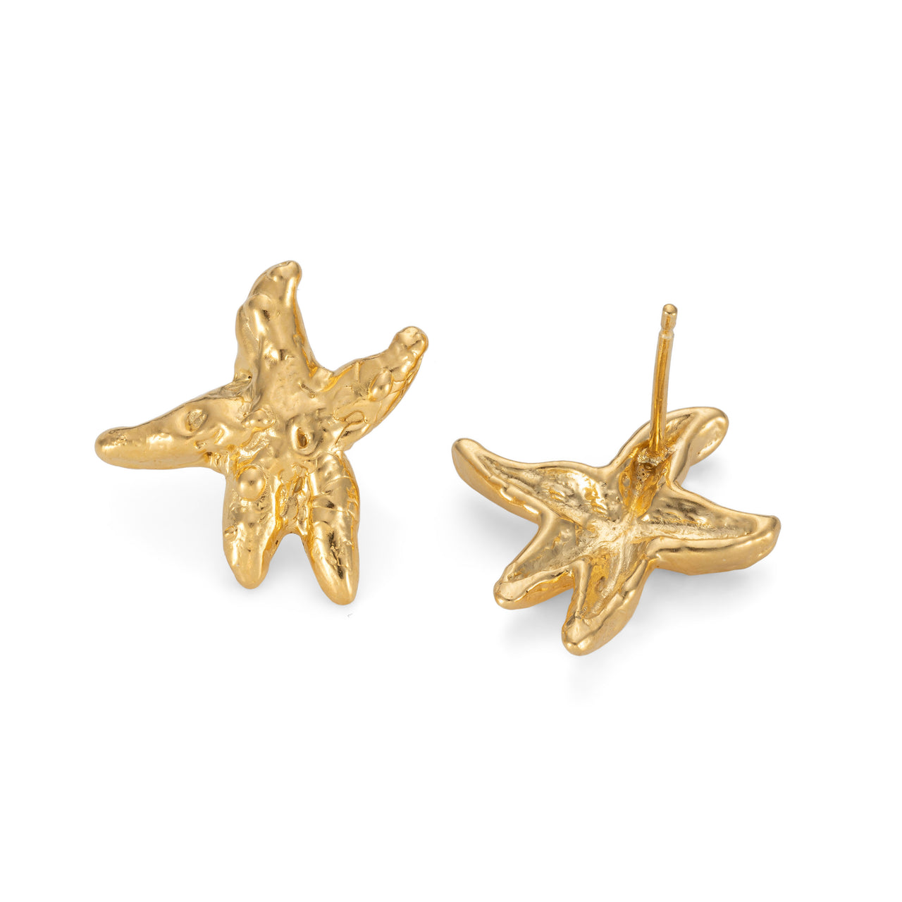 Starfish Earrings Gold Plated